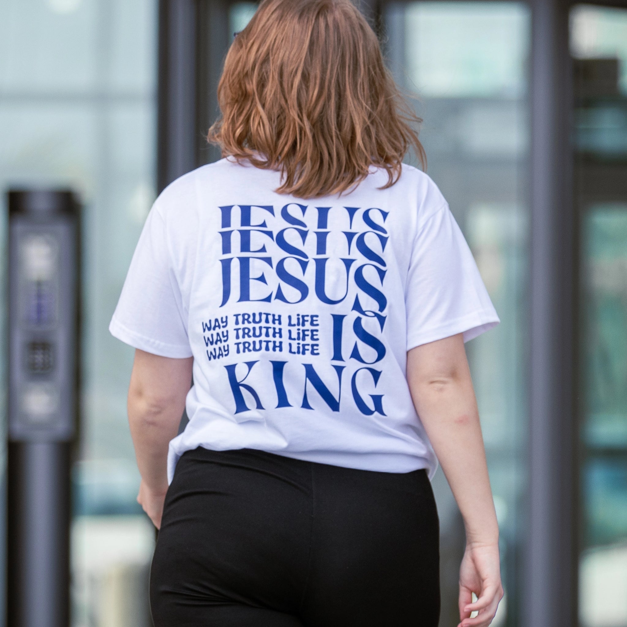 Jesus is King Unisex Tee White