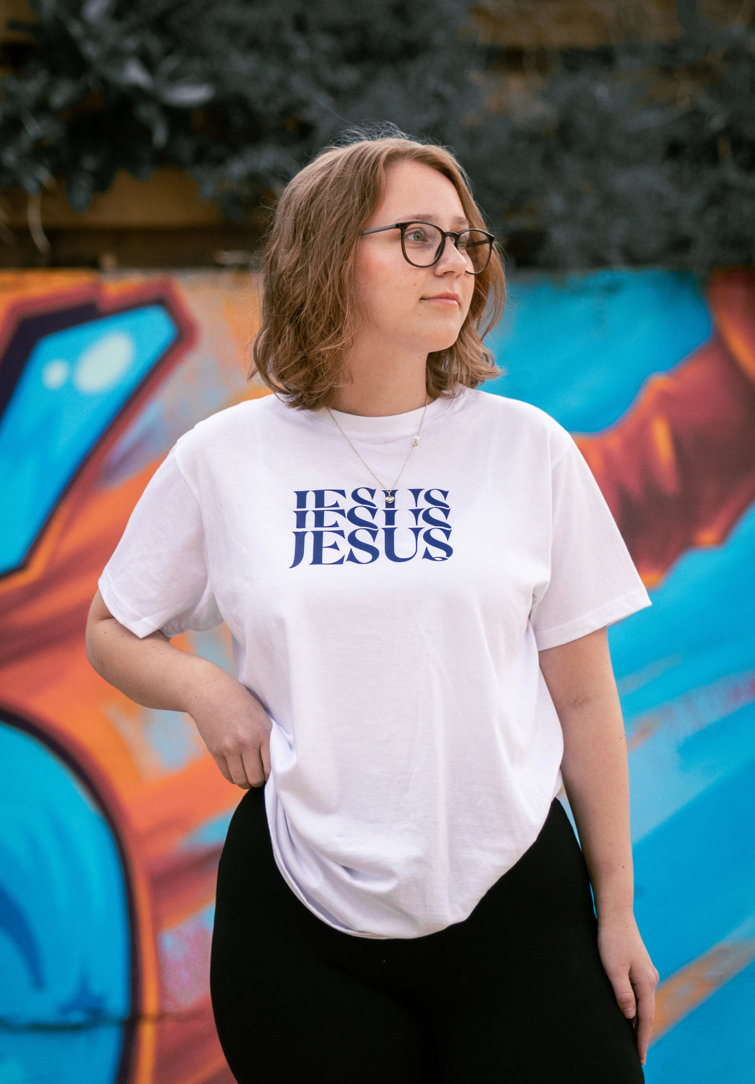 Jesus is King Unisex Tee White